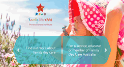 Desktop Screenshot of familydaycare.com.au